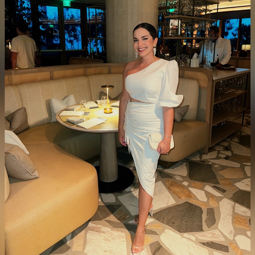 Sau Lee Jolene Dress in White